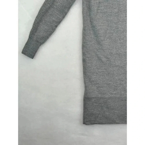 Cynthia Rowley Long Sleeve 100% Wool Ligth Grey Dress Minimalist Capsule Sz S - Picture 3 of 5